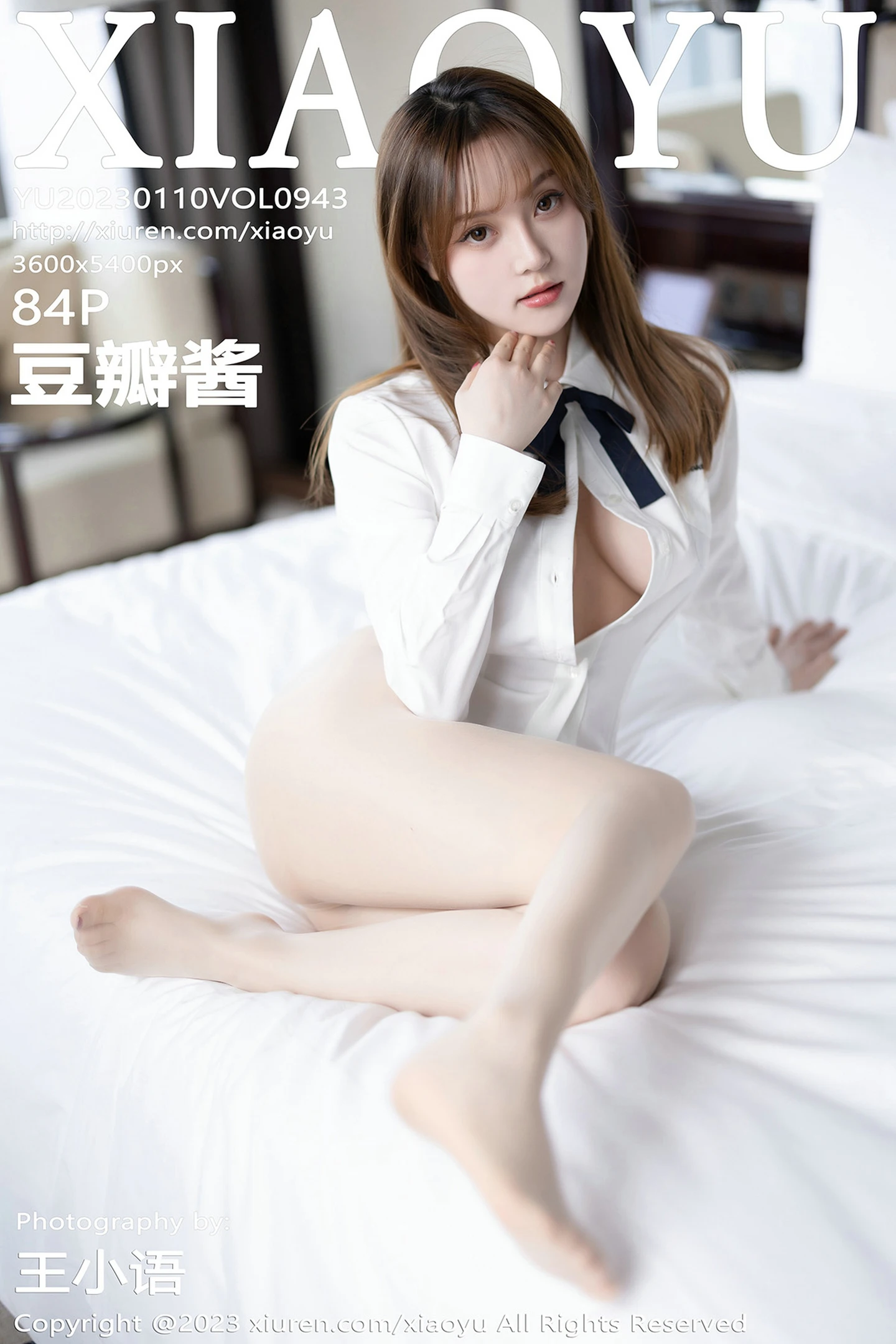 [XiaoYu画语界]Vol.943_模特豆瓣酱半脱露性感白T配超薄无内肉丝秀丰满身材诱惑写真84P-秀人网 - XiuRen.Pro